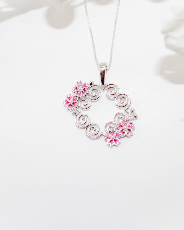 Cherry Blossom Hmong Necklace