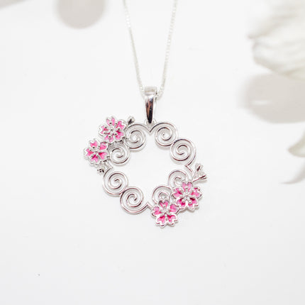 Cherry Blossom Hmong Necklace