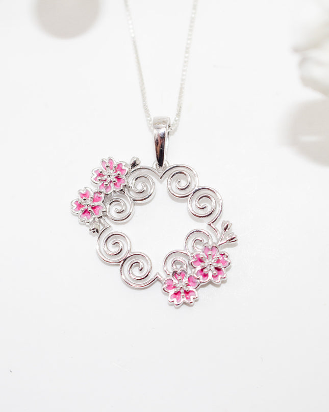 Cherry Blossom Hmong Necklace