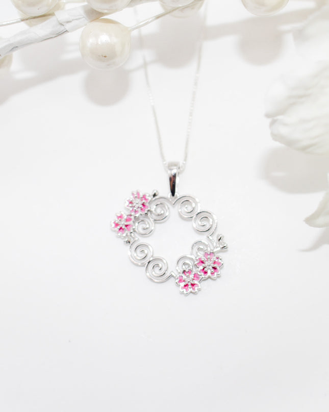 Cherry Blossom Hmong Necklace