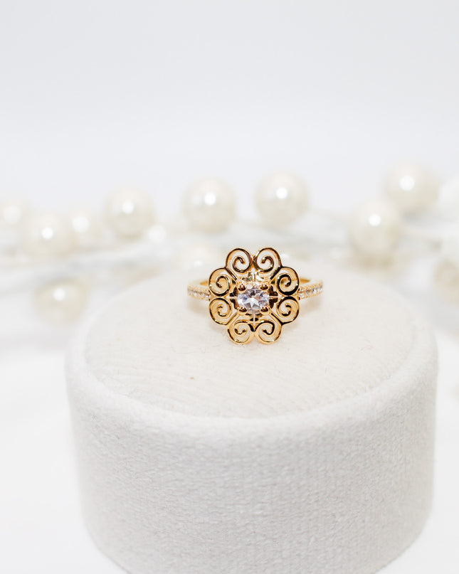 Gold Hmong Design Ring