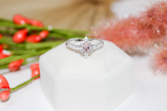 Morganite Star Ring