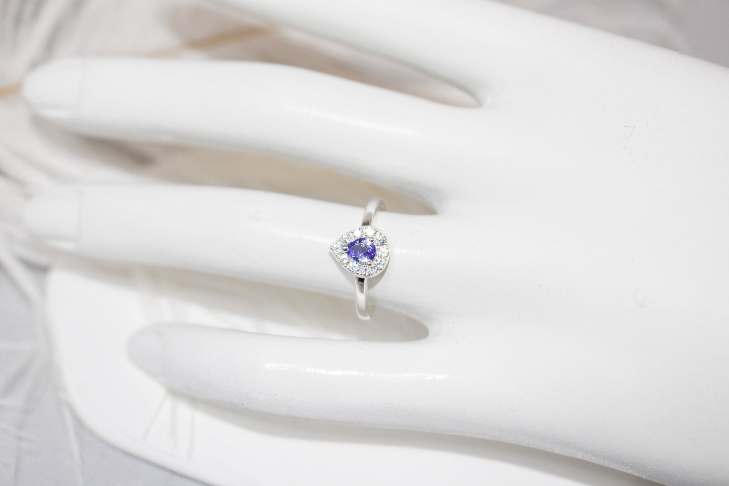 Tanzanite Pear Cut Ring