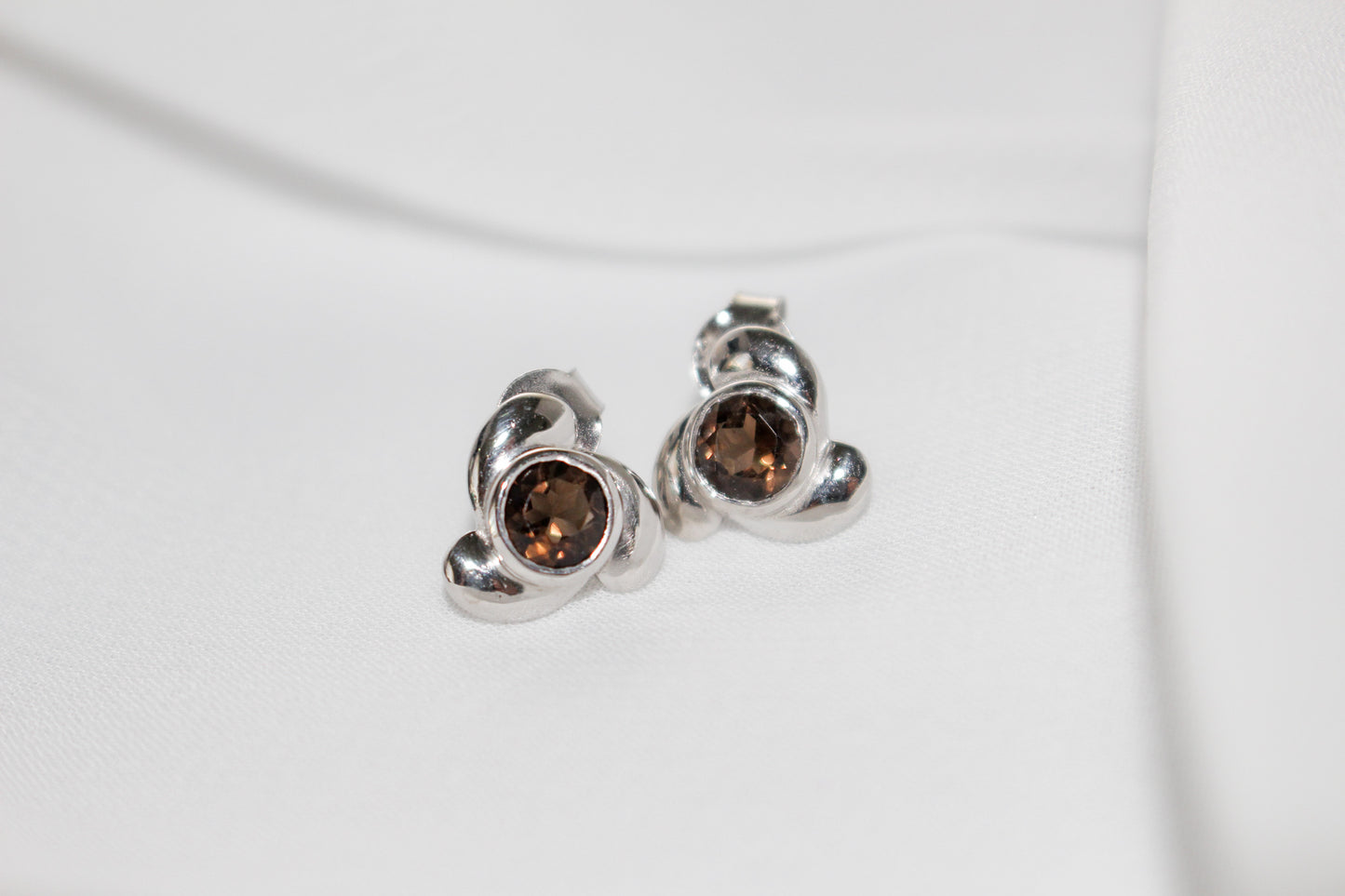 Smokey Topaz Earrings